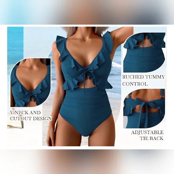 Eomenie One piece Swimsuit #620 NWOT - Picture 6 of 11